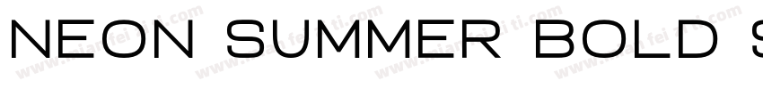 Neon summer bold shade字体转换